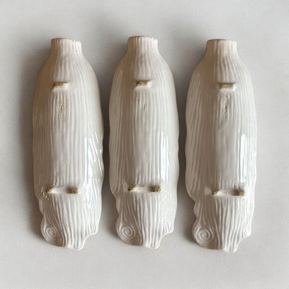 Set Of 3 VTG Corn-On-The-Cob Serving Dishes Ceramic Ear Shaped Bowls READ - Picture 5 of 8